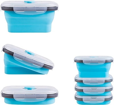 ZipNow Silicone Collapsible Lunchbox Rectangle ZipNow Silicone Collapsible Lunchbox Rectangle